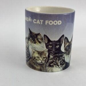 IAMS Cat Food Ceramic Coffee Mug Blue Promotional Item